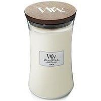 WoodWick Linen Large Jar Candle 609.5g