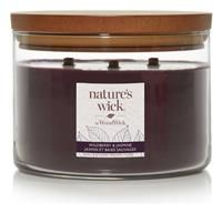 Natures Wick Large Multi Wick Candle - Wildberry & Jasmine