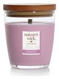 Nature's Wick Medium Jar Candle with Lid - Woodland Rose