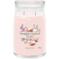 Yankee Candle Signature Scented Candle | Pink Sands Large Jar Candle with Double Wicks | Soy Wax Blend Long Burning Candle | Perfect Gifts for Women