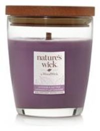 Nature's Wick Medium Jar Candle with Lid Lavender & Oat Milk