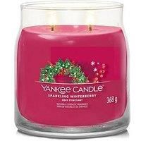 Yankee Candle Signature Sparkling Winterberry Medium Jar Candle