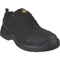 Amblers Safety Shoes Black Size UK7 / EUR41