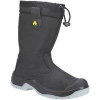 Amblers S3 black water-resistant steel toe/midsole safety rigger boot #FS209