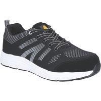 Mens Safety Work Black Lace Up Steel Toe FS714 BOLT Trainer by Amblers