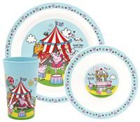 Peppa Pig Kids Plastic Dinner Set - Blue