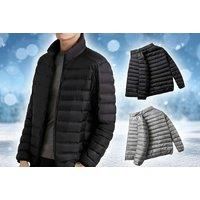 Men'S Ultra-Light Padded Jacket - 2 Colours, 4 Sizes - Grey