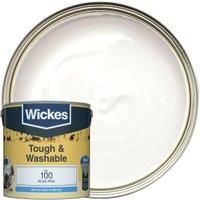 Wickes Almost White - No.100 Tough & Washable Matt Emulsion Paint - 2.5L