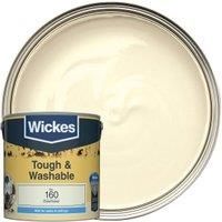 Wickes Elderflower - No.160 Tough & Washable Matt Emulsion Paint - 2.5L