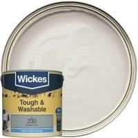 Wickes Shadow Grey - No.230 Tough & Washable Matt Emulsion Paint - 2.5L