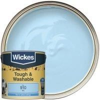 Wickes Sky - No.910 Tough & Washable Matt Emulsion Paint - 2.5L