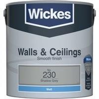 Wickes Shadow Grey - No.230 Vinyl Matt Emulsion Paint - 2.5L