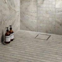 Wickes Boutique Modena Grey Porcelain Wall & Floor Mosaic Tile Sheet - 300 x 300mm