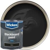 Wickes Blackboard Paint Matt Black 750ml