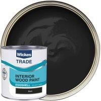 Wickes Trade Eggshell Black 1L