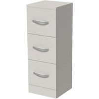 Wickes Grey Gloss 3 Drawer Storage Unit - 770 x 300mm