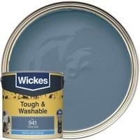 Wickes Turkish Blue - No. 941 Tough & Washable Matt Emulsion Paint - 2.5L