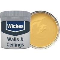 Wickes Mustard Yellow - No. 511 Vinyl Matt Emulsion Paint Tester Pot - 50ml