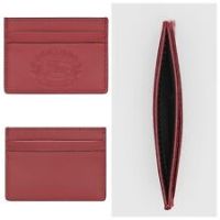 BURBERRY EMBOSSED CREST SMOOTH LEATHER CARD HOLDER/CASE