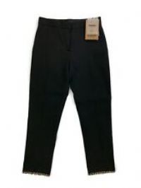 Burberry Trousers Wool Ring-Pierced - Black - UK 10 - RRP £990 - New