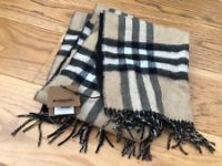 BURBERRY LONDON SCOTTISH CASHMERE SCARF 210 x 50CM BLACK CHECK LONG SCARF BNWT