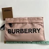 Burberry Print Logo Nylon Zip Pouch