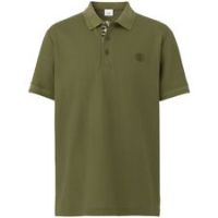 Burberry Branded Circle Logo Olive Polo Shirt