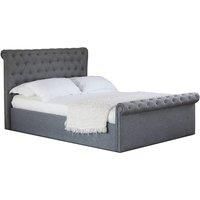 Grey Winfield Ottoman Bed With Optional Mattress In 5 Sizes