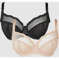 DD+ 2 Pack Tabitha Non-Pad Balcony Bra