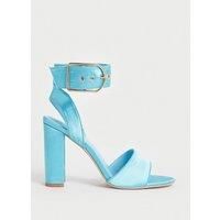 Wide Ankle Strap Block Heel