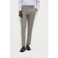 BURTON Skinny Fit Grey Blue Pow Check Suit Trousers