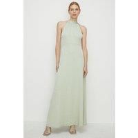 Premium Slinky Tie Neck Maxi