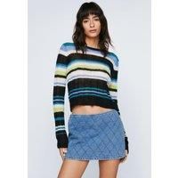 Quilted Denim Micro Mini Skirt