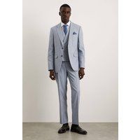 Mens Slim Fit Light Blue Puppytooth Suit Trousers