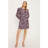 OASIS Pink Zebra Mini Tea Dress