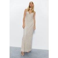 Embellished Maxi Slip Dress