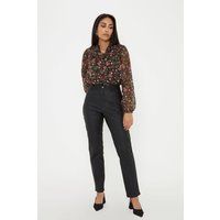 Wallis Petite Black Coated Skinny Jeans