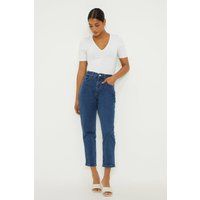 Womens Comfort Stretch Cropped Straight Jeans