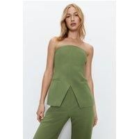 Warehouse Sage Bandeau Womens Going Out Tops