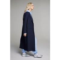 Premium Pinstripe Duster Coat