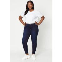 Womens Curve Skinny Ankle Grazer Jeans