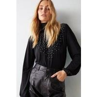 Hotfix Slinky Blouson Sleeve Top