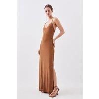 Petite Jersey Embellished Strappy Maxi Dress