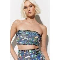 Premium Disc Sequin Bandeau Bralette