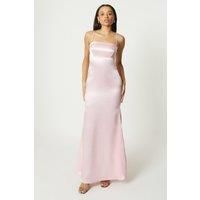 Debut London by Coast Strappy Satin Maxi Dress