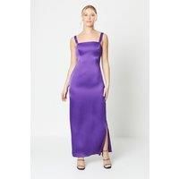 Debut London by Coast Square Neck Satin Maxi Dress