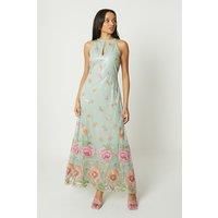 Debut Trailing by Coast Floral Embellished Bridesmaids Maxi Dress