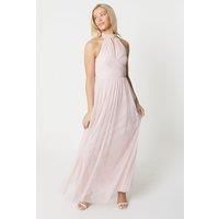 Debut London by Coast Sequin Detail Halter Neck Bridesmaids Dress