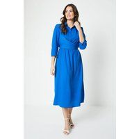 Wallis Cobalt Fit & Flare Dress Womens Daywear Dresses