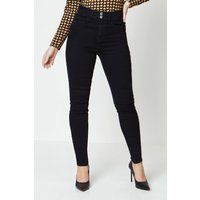 Womens Double Waist Detail Skinny Jeans